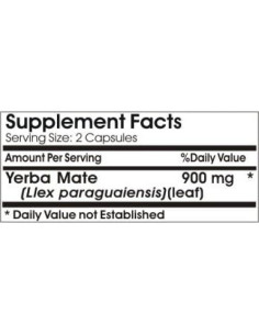 Yerba Mate 900mg PureControl 180 Cápsulas Naturales 2