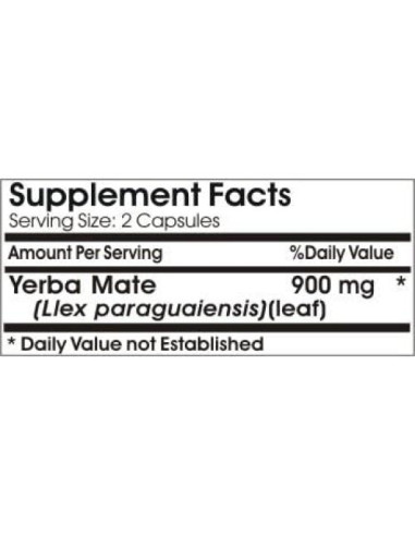 Yerba Mate 900mg PureControl 180 Cápsulas Naturales