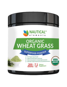 Polvo de pasto de trigo orgánico Sonoran Nutra 198g