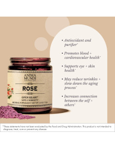 Polvo de Pétalos de Rosa Anima Mundi 71g - Aromático y Comestible 2