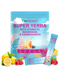 Yerba Mate Instantáneo en Polvo HBIKCLYC Sabor Frambuesa-Limón 30 Porciones