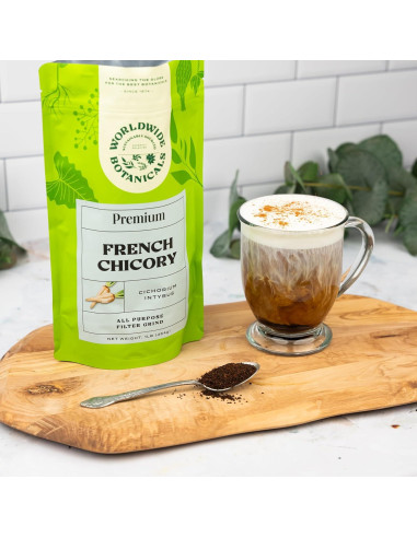 Raíz de Achicoria Francesa Worldwide Botanicals 0.45kg - Sin Cafeína
