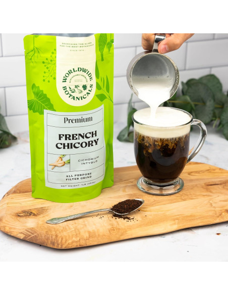 Raíz de Achicoria Francesa Worldwide Botanicals 0.45kg - Sin Cafeína