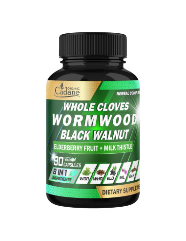 Cápsulas Digestivas Herbal Organic Cadane | 90 Unidades | No OGM, Vegano