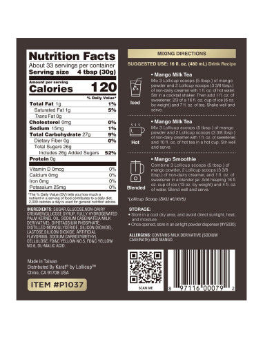 Polvo de Mango Tea Zone 0.91 kg - Mezcla Premium para Bebidas