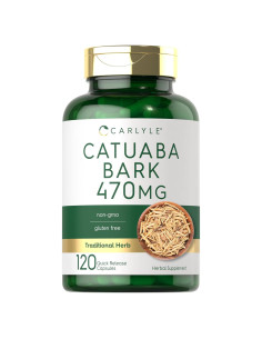 Cápsulas de Corteza de Catuaba Carlyle 470mg - 120 Unidades
