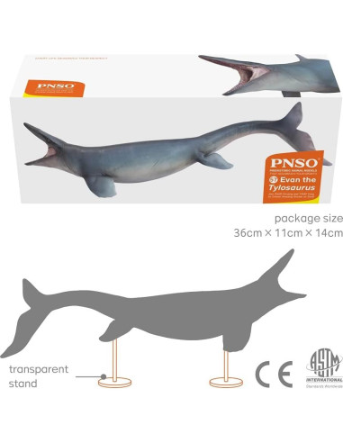 Modelo Prehistórico PNSO 57Evan Tylosaurus 25x12cm