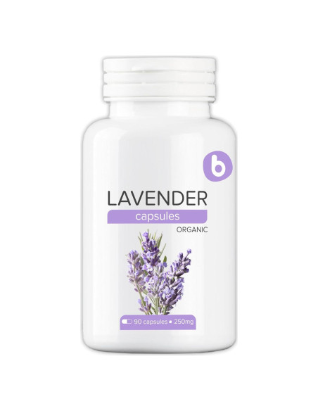 Cápsulas de Lavanda Orgánica Bobica - 90 Veganas para Relajación