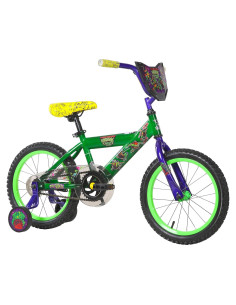 Bicicleta Infantil Dynacraft Tortugas Ninja 16" Verde Oscuro