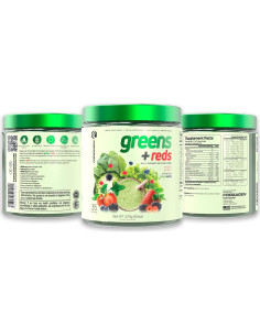 Forzagen Polvo de Superalimentos Vegano Greens + Reds 270g 2