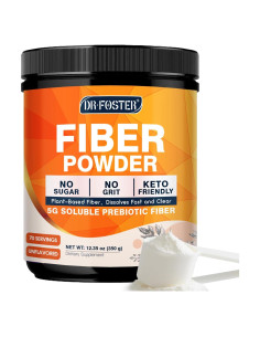 Polvo de Fibra Prebiótica DRFOSTER 350g - Sin Sabor, Vegano