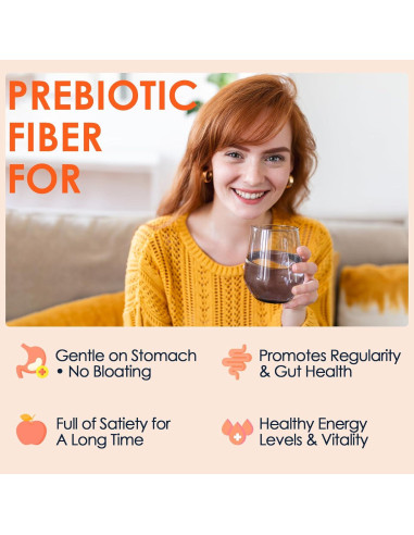 Polvo de Fibra Prebiótica DRFOSTER 350g - Sin Sabor, Vegano