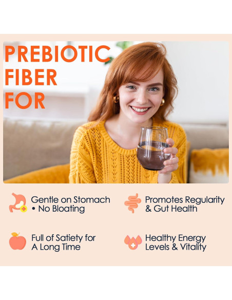 Polvo de Fibra Prebiótica DRFOSTER 350g - Sin Sabor, Vegano