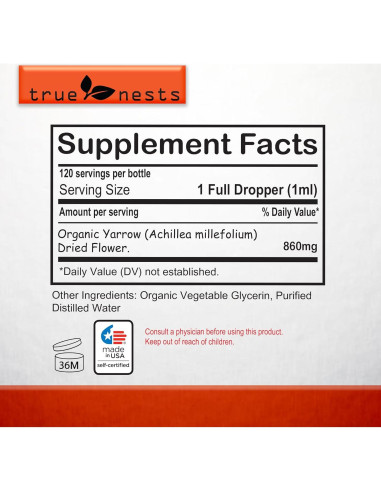 Tintura de Azafrán Orgánico True Nests 118 ml - Suplemento Herbal