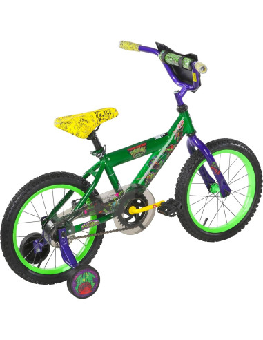 Bicicleta Infantil Dynacraft Tortugas Ninja 16" Verde Oscuro