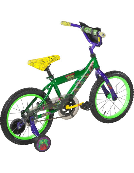 Bicicleta Infantil Dynacraft Tortugas Ninja 16" Verde Oscuro