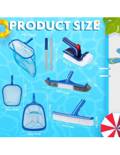 Kit de Limpieza de Piscina FillTouch con 7 Piezas y Polo Ajustable 2
