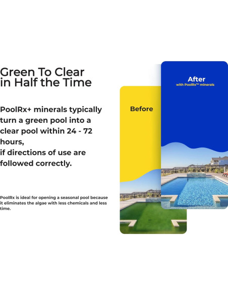 Algaecida para piscina PoolRx 101066 6 meses 20k-30k galones