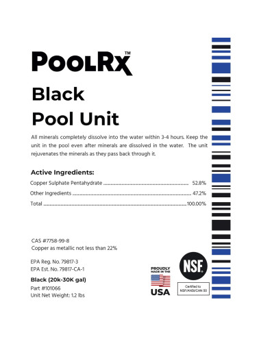 Algaecida para piscina PoolRx 101066 6 meses 20k-30k galones