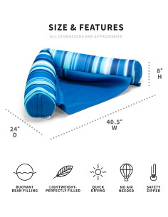 Flotador de Piscina Big Joe Noodle Sling Azul 102.87x60.96cm 2