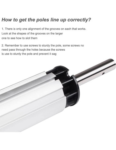 Carrete de Cubierta de Piscina VINGLI 14 Pies Aluminio Inground