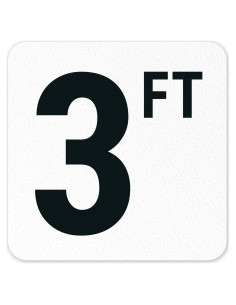 Marcador de Profundidad de Piscina Sigo Signs 15x15 cm Antideslizante