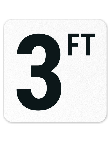 Marcador de Profundidad de Piscina Sigo Signs 15x15 cm Antideslizante