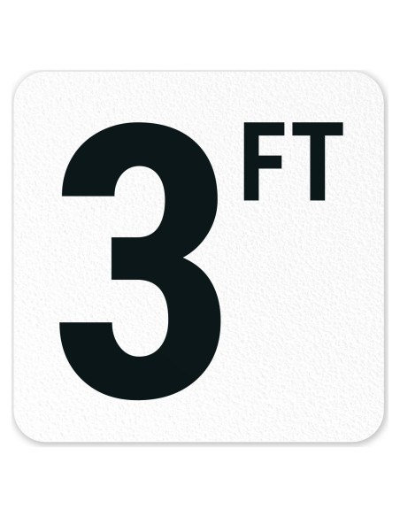 Marcador de Profundidad de Piscina Sigo Signs 15x15 cm Antideslizante