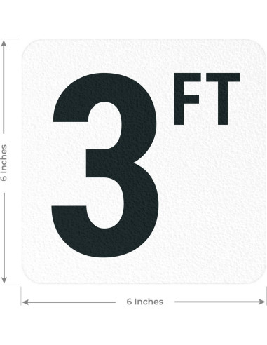 Marcador de Profundidad de Piscina Sigo Signs 15x15 cm Antideslizante