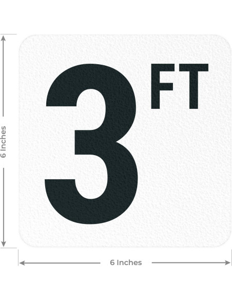 Marcador de Profundidad de Piscina Sigo Signs 15x15 cm Antideslizante