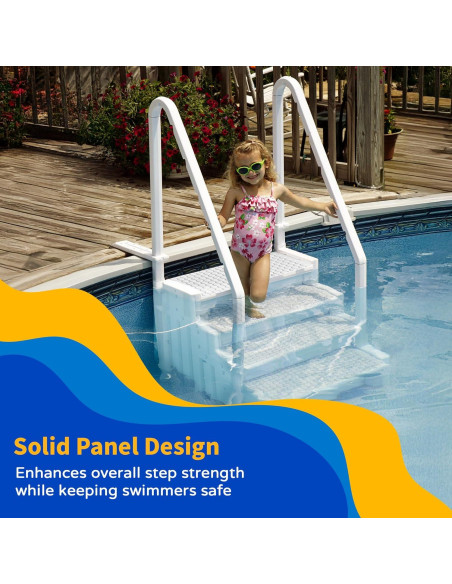 Escalera de Piscina Blue Wave NE113 para Piscinas Sobre Suelo