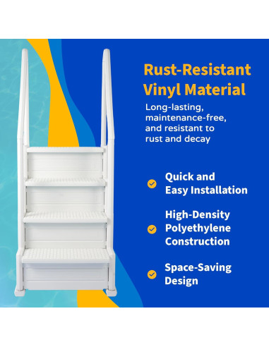 Escalera de Piscina Blue Wave NE113 para Piscinas Sobre Suelo