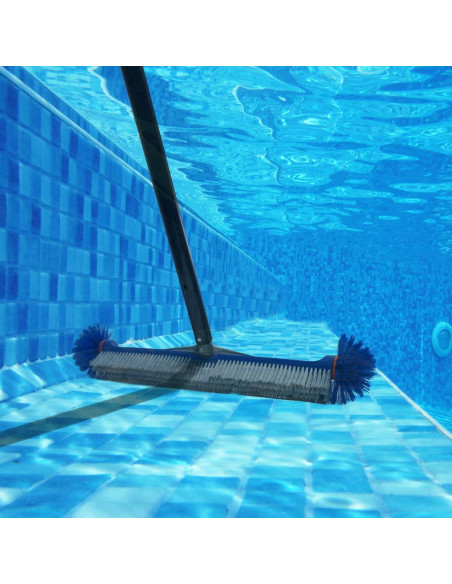 Cepillo de limpieza de piscina Poolvio 44.5 cm con cerdas nylon