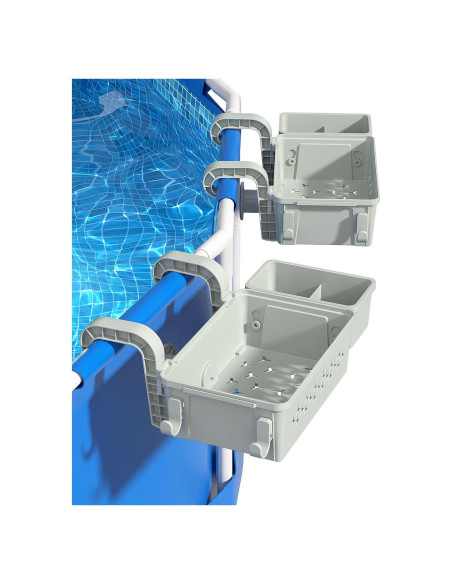 2 Canastas de Almacenamiento para Piscina Elevada SummerBuddy