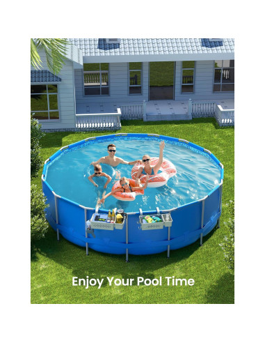 2 Canastas de Almacenamiento para Piscina Elevada SummerBuddy