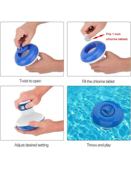 Dispensador de Tabletas de Cloro ATIE Plegable 5" para Piscinas