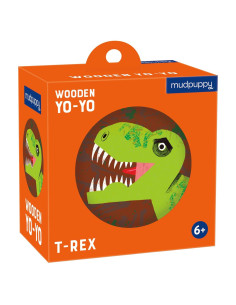 Yo-Yo de Madera Mudpuppy T-Rex para Niños a Partir de 6 Años