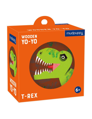 Yo-Yo de Madera Mudpuppy T-Rex para Niños a Partir de 6 Años