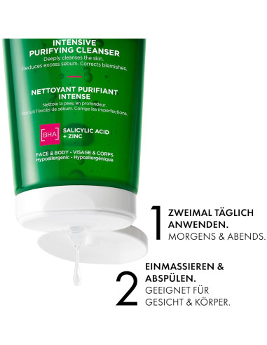 Limpiador Facial Vichy Normaderm 199ml Ácido Salicílico Piel Grasa