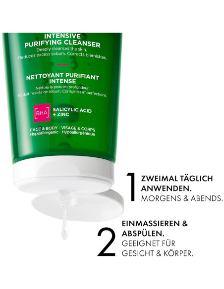 Limpiador Facial Vichy Normaderm 199ml Ácido Salicílico Piel Grasa