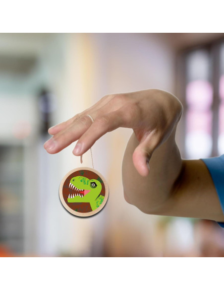 Yo-Yo de Madera Mudpuppy T-Rex para Niños a Partir de 6 Años Yo-Yo de Madera Mudpuppy T-Rex para Niños a Partir de 6 Años