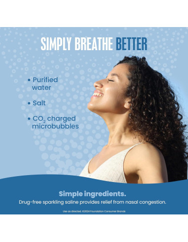 Paquete Tiras Nasales Breathe Right Extra Fuertes 44ct + Spray Salino 118ml