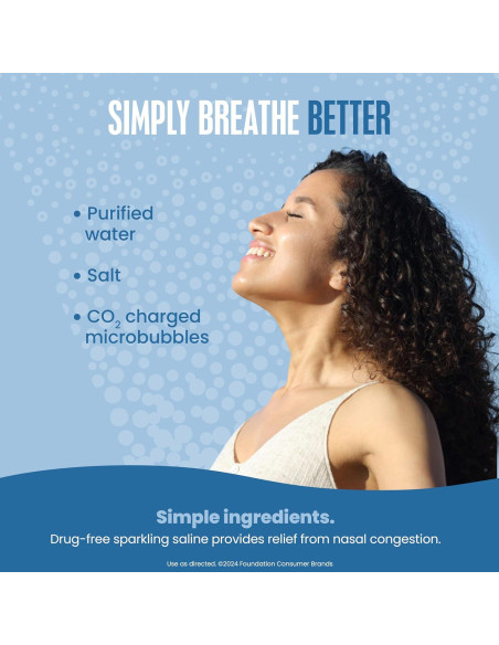 Paquete Tiras Nasales Breathe Right Extra Fuertes 44ct + Spray Salino 118ml