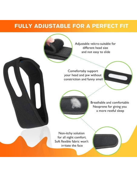 Correa para Barbilla Antisnoring Reginsnow 2025 Ajustable