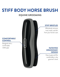 Cepillo de Cuerpo Duro para Caballos Wahl Professional Negro 2