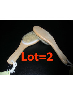 Cepillo Corporal de Cerda Natural Kingsley - Mango de Madera 2