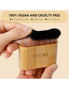 Brocha de Bronceado Docolor Grande Vegana para Cuerpo 15.2cm 2