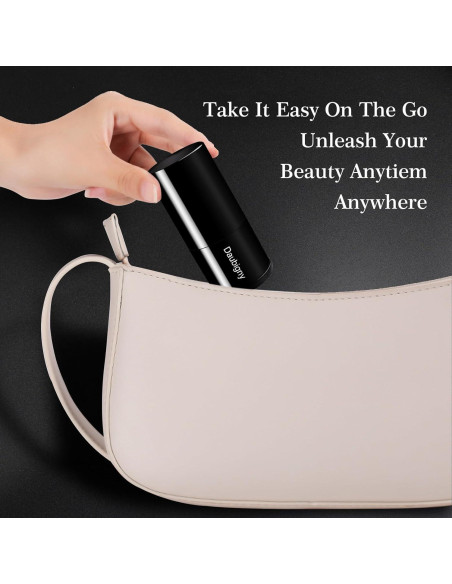 Brocha de Maquillaje Kabuki Retráctil Daubigny - Negra