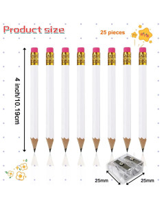 Lápices de Golf Adhere 25pcs Madera Grafito 2B Hexagonal 2