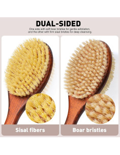 Cepillo de Masaje de Baño Doble Cara Xingyu - Cerdas Suaves y Firmes 2